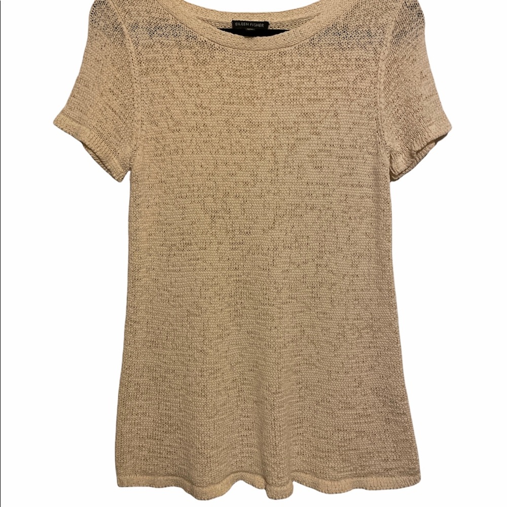 Eileen Fisher cotton/nylon knit top